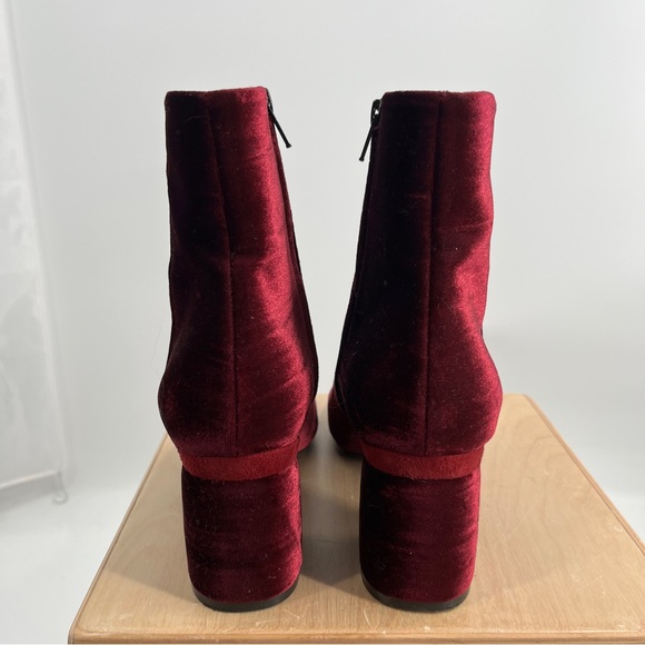 Baldan Red Wine Suede Booties 38.5 - Picture 12 of 13
